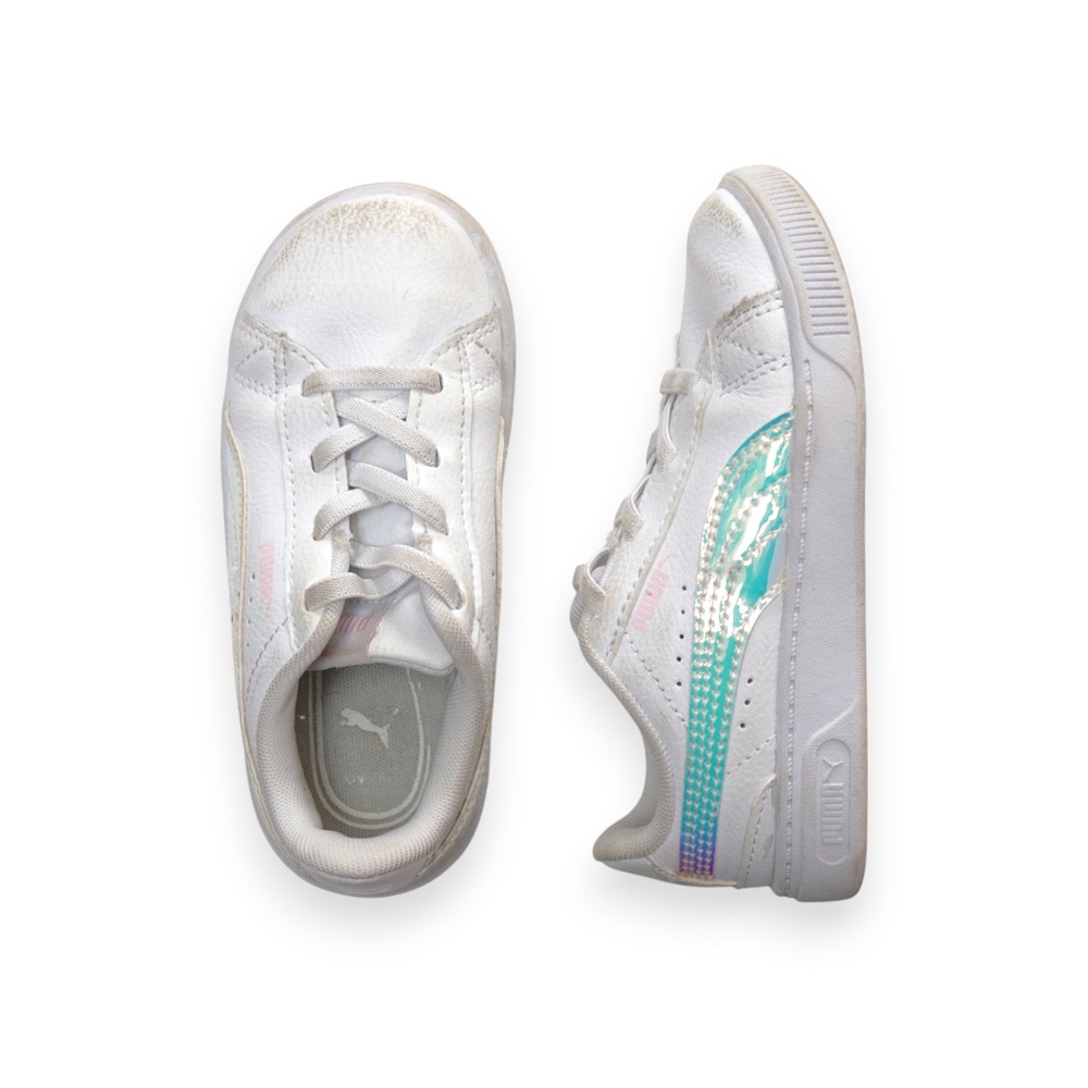 Puma Toddler Girls Kids White Iridescent Sneakers Size 9T